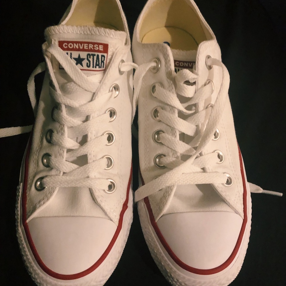 White Converse Women Size 7
